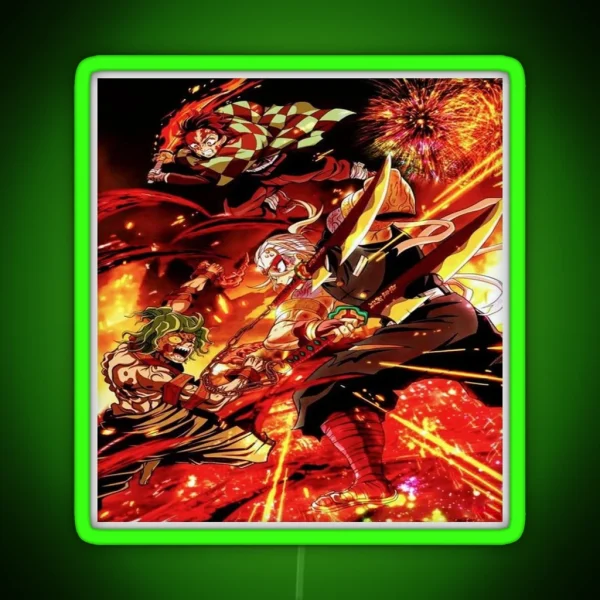 Tengen Uzui Kimetsu No Yaiba Wiki RGB Neon Sign