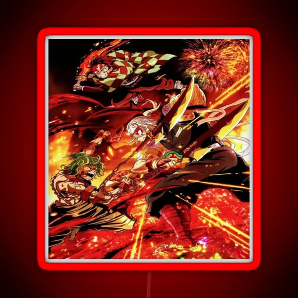 Tengen Uzui Kimetsu No Yaiba Wiki RGB Neon Sign