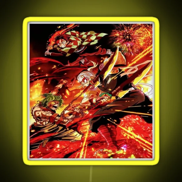 Tengen Uzui Kimetsu No Yaiba Wiki RGB Neon Sign