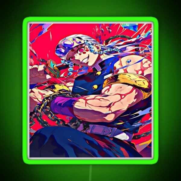 Tengen Uzui Kimetsu No Yaiba Wiki RGB Neon Sign
