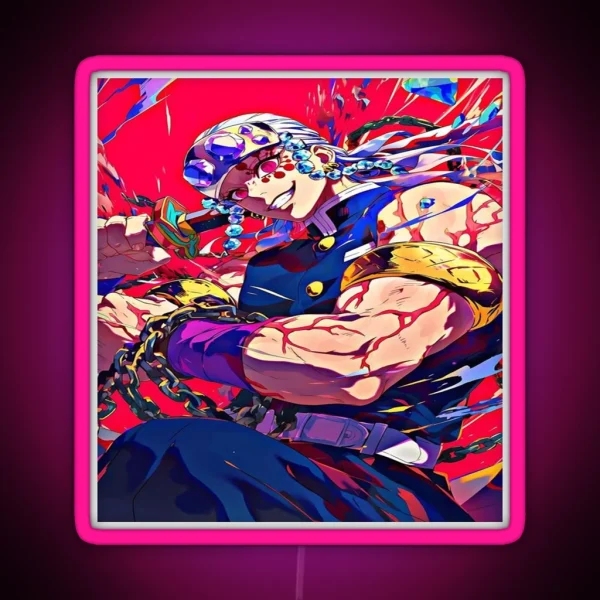Tengen Uzui Kimetsu No Yaiba Wiki RGB Neon Sign