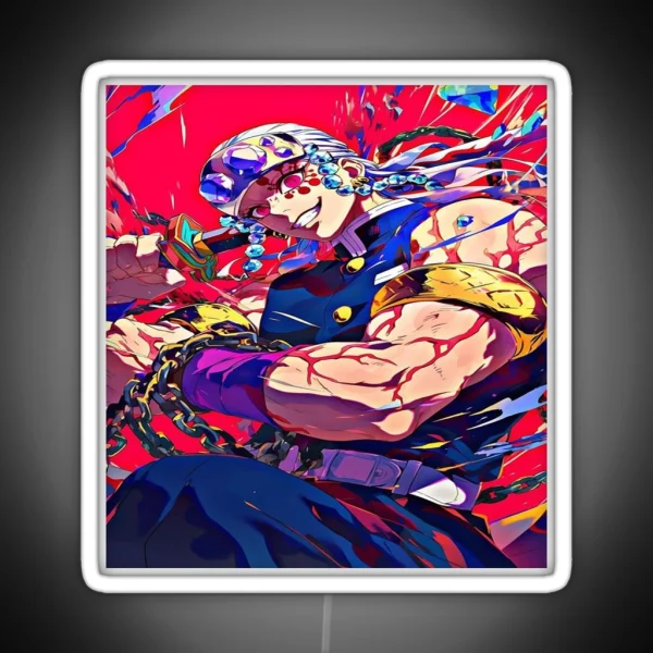 Tengen Uzui Kimetsu No Yaiba Wiki RGB Neon Sign