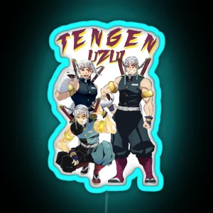 Tengen Uzui Kimetsu No Yaiba Wiki RGB Neon Sign