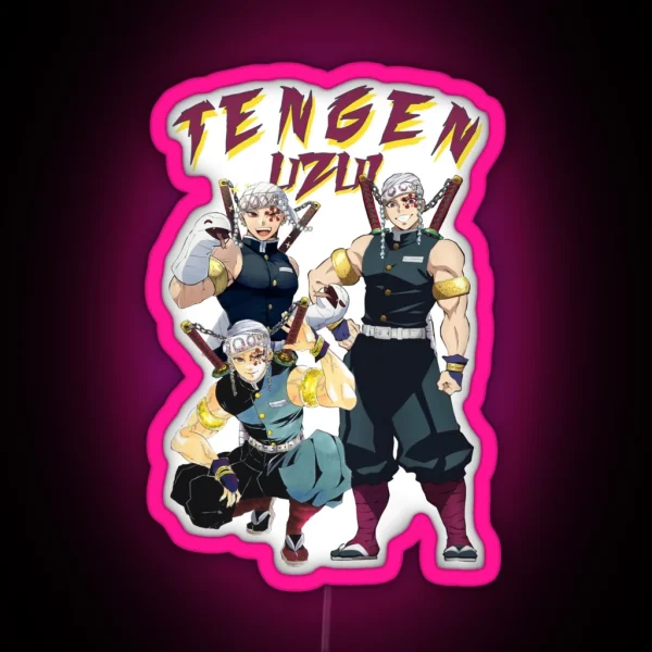 Tengen Uzui Kimetsu No Yaiba Wiki RGB Neon Sign