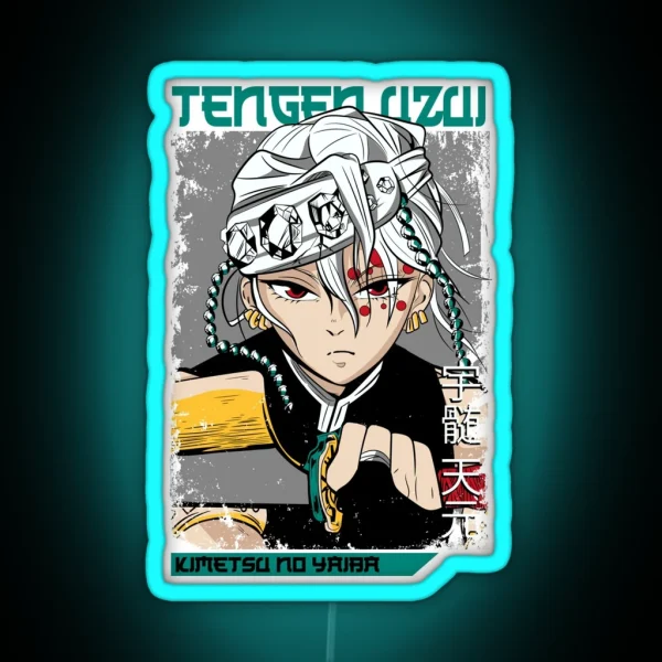 Tengen Uzui Kimetsu No Yaiba Wiki RGB Neon Sign