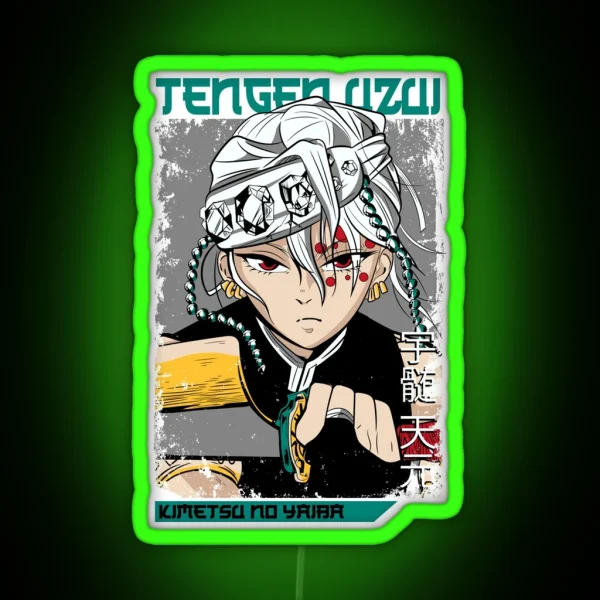 Tengen Uzui Kimetsu No Yaiba Wiki RGB Neon Sign