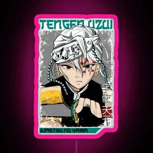 Tengen Uzui Kimetsu No Yaiba Wiki RGB Neon Sign