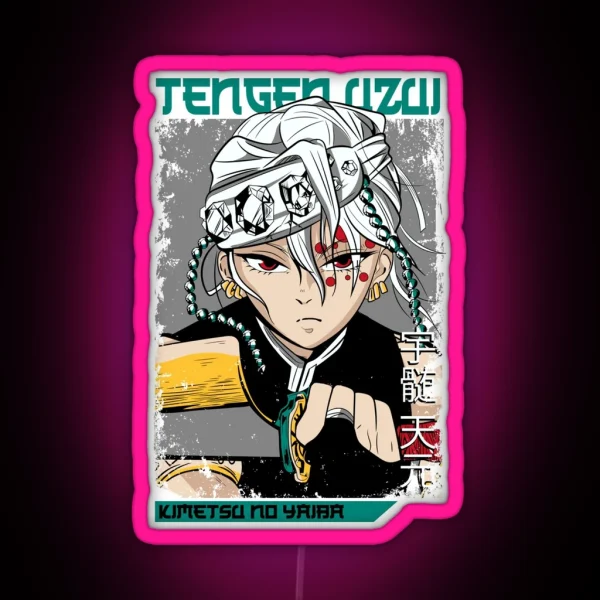 Tengen Uzui Kimetsu No Yaiba Wiki RGB Neon Sign