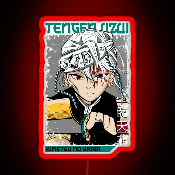 Tengen Uzui Kimetsu No Yaiba Wiki RGB Neon Sign