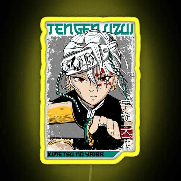 Tengen Uzui Kimetsu No Yaiba Wiki RGB Neon Sign