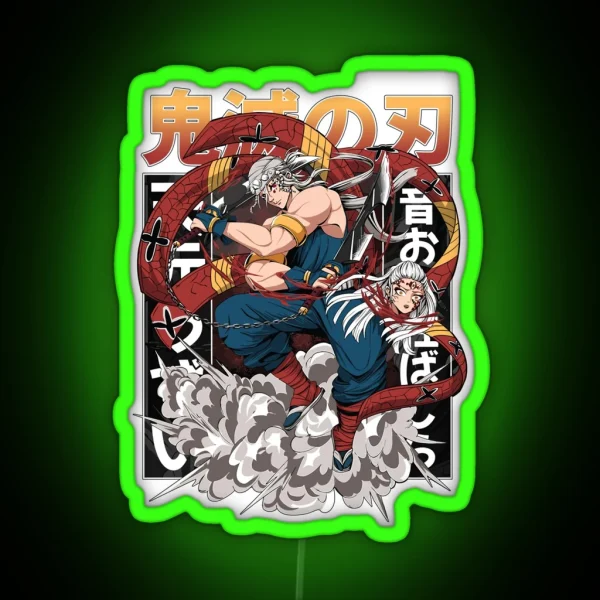 Tengen Uzui Kimetsu No Yaiba Wiki RGB Neon Sign