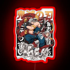 Tengen Uzui Kimetsu No Yaiba Wiki RGB Neon Sign