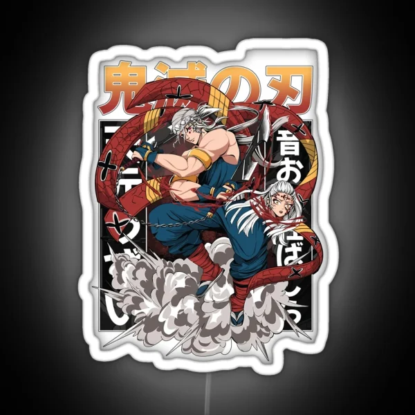 Tengen Uzui Kimetsu No Yaiba Wiki RGB Neon Sign