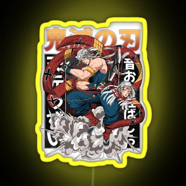Tengen Uzui Kimetsu No Yaiba Wiki RGB Neon Sign