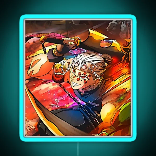 Tengen Uzui Kimetsu No Yaiba Wiki RGB Neon Sign