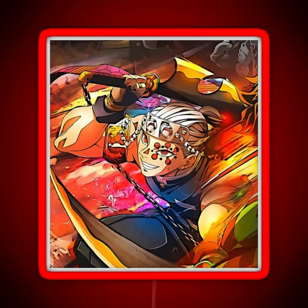 Tengen Uzui Kimetsu No Yaiba Wiki RGB Neon Sign