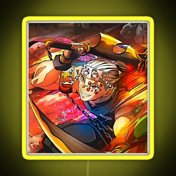 Tengen Uzui Kimetsu No Yaiba Wiki RGB Neon Sign