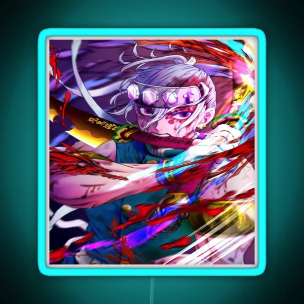 Tengen Uzui Kimetsu No Yaiba Wiki RGB Neon Sign
