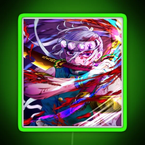 Tengen Uzui Kimetsu No Yaiba Wiki RGB Neon Sign
