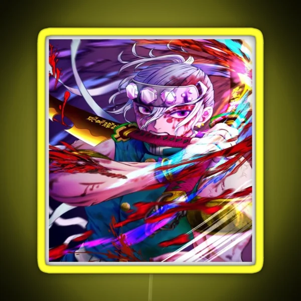 Tengen Uzui Kimetsu No Yaiba Wiki RGB Neon Sign