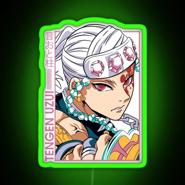 Tengen Uzui Kimetsu No Yaiba Wiki RGB Neon Sign