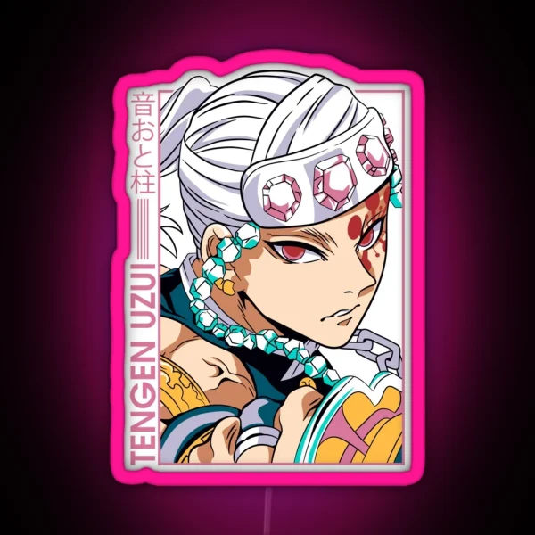 Tengen Uzui Kimetsu No Yaiba Wiki RGB Neon Sign