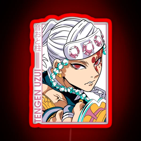 Tengen Uzui Kimetsu No Yaiba Wiki RGB Neon Sign