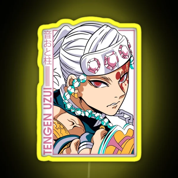 Tengen Uzui Kimetsu No Yaiba Wiki RGB Neon Sign