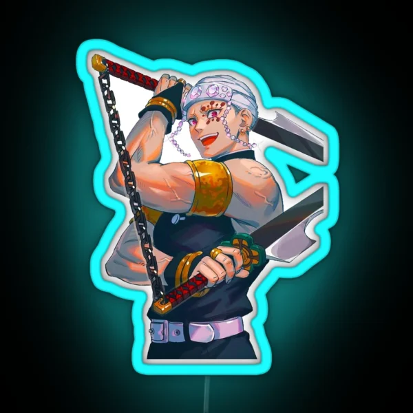 Tengen Uzui Poster RGB Neon Sign