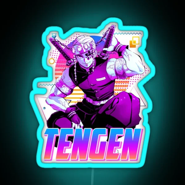 Tengen Uzui Retro Art RGB Neon Sign