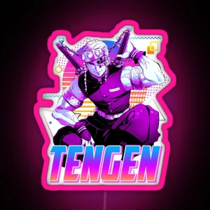 Tengen Uzui Retro Art RGB Neon Sign