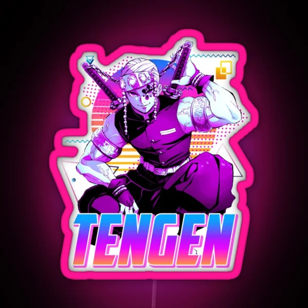 Tengen Uzui Retro Art RGB Neon Sign