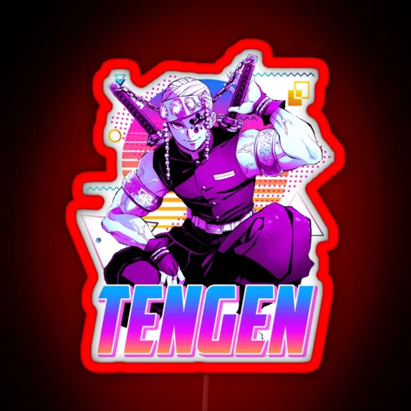 Tengen Uzui Retro Art RGB Neon Sign