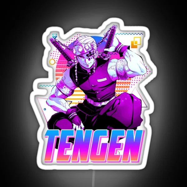 Tengen Uzui Retro Art RGB Neon Sign