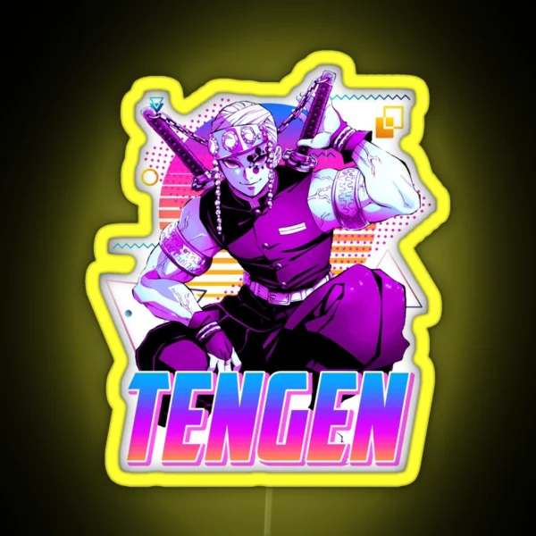 Tengen Uzui Retro Art RGB Neon Sign
