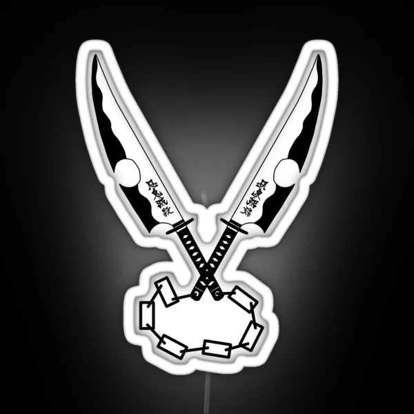 Tengen Uzui Swords Black Led Demon Slayer RGB Neon Sign