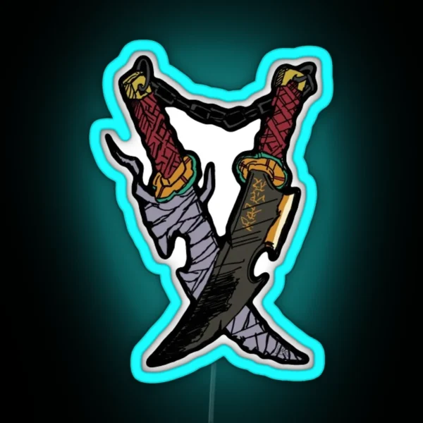 Tengen Uzui Swords Kimetsu No Yaiba RGB Neon Sign