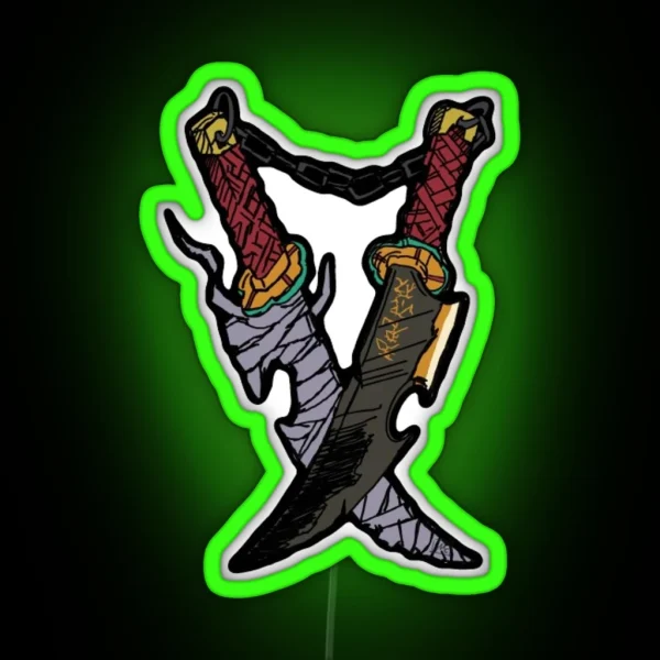 Tengen Uzui Swords Kimetsu No Yaiba RGB Neon Sign