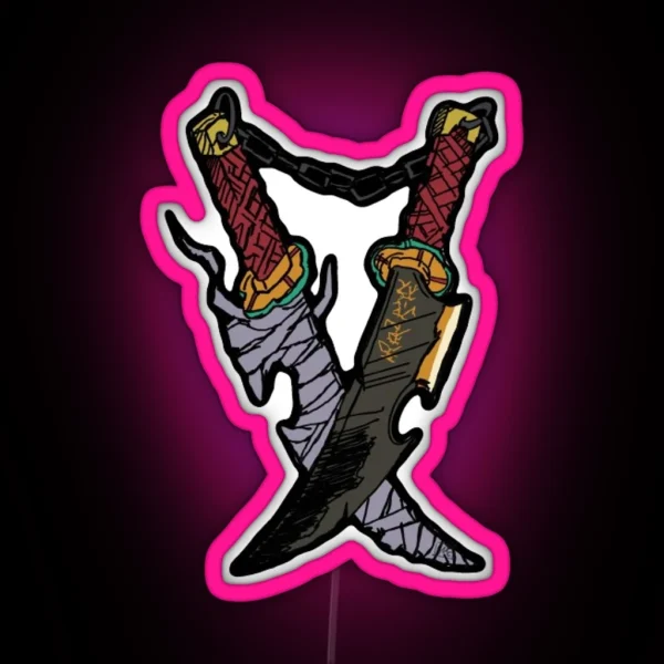 Tengen Uzui Swords Kimetsu No Yaiba RGB Neon Sign