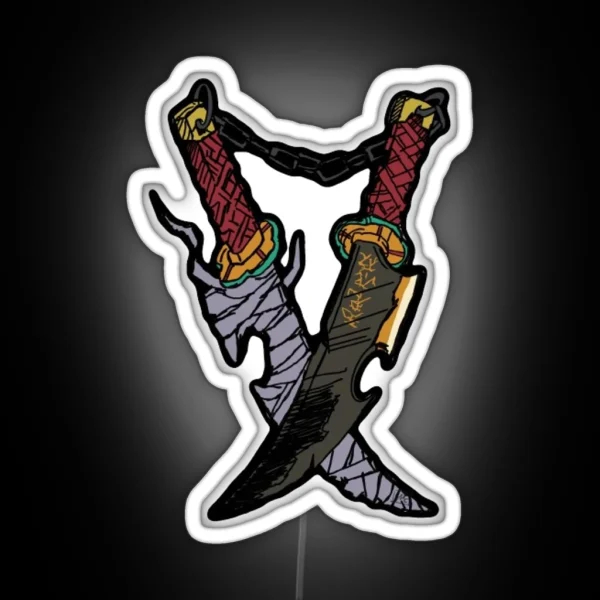Tengen Uzui Swords Kimetsu No Yaiba RGB Neon Sign