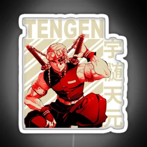 Tengen Uzui Vintage Art RGB Neon Sign