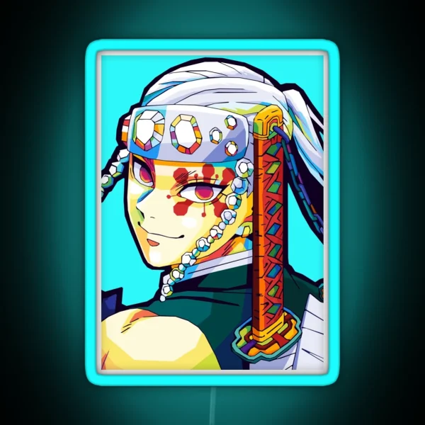 Tengen Uzui Wpap Art RGB Neon Sign