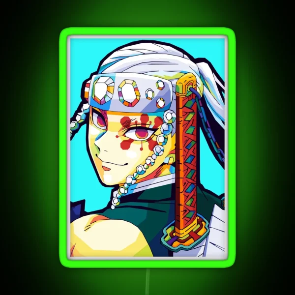 Tengen Uzui Wpap Art RGB Neon Sign