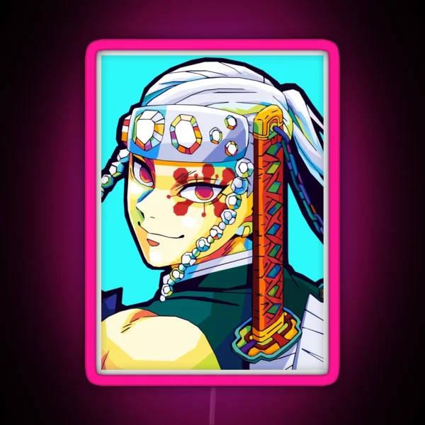 Tengen Uzui Wpap Art RGB Neon Sign