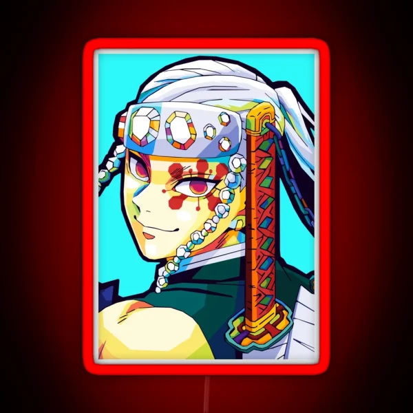 Tengen Uzui Wpap Art RGB Neon Sign