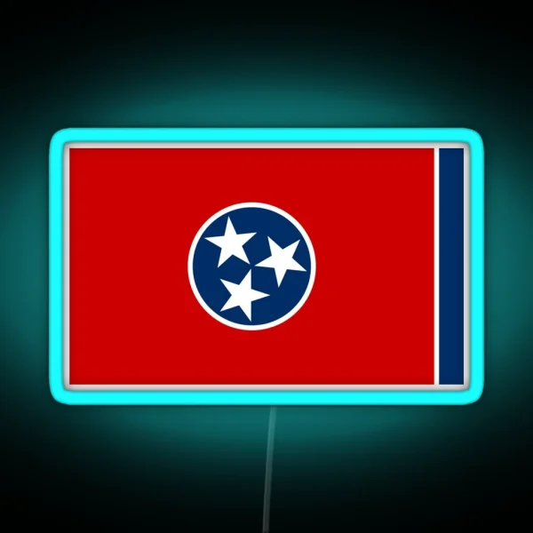 Tennessee Flag RGB Neon Sign