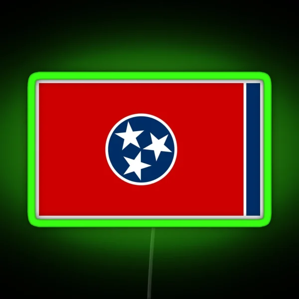 Tennessee Flag RGB Neon Sign