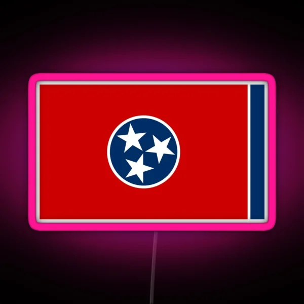 Tennessee Flag RGB Neon Sign