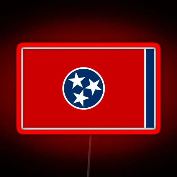 Tennessee Flag RGB Neon Sign