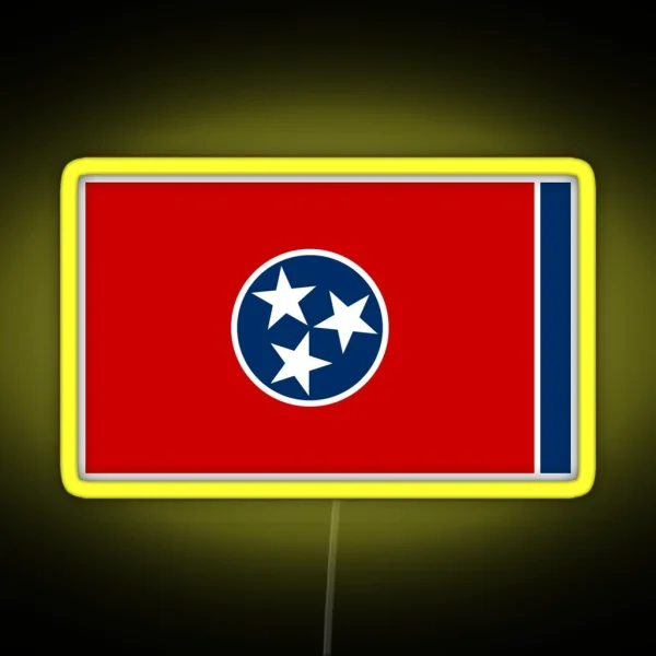 Tennessee Flag RGB Neon Sign